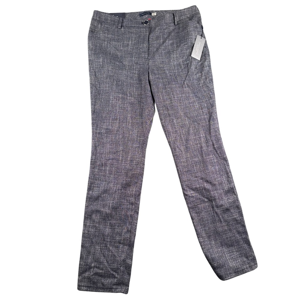 Tommy Hilfiger Berkeley Pants Womens Size 10 Gray Blue Ankle Length Slim 0018